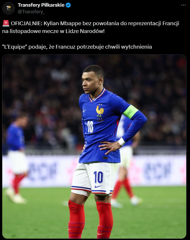 POWÓD przez który Mbappe NIE JEST POWOŁANY do reprezentacji Francji!